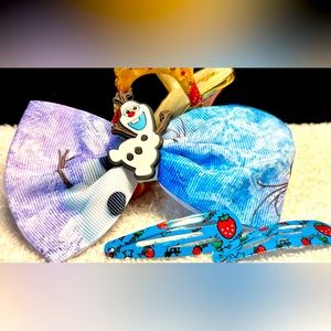 2/12 Hair bundle -Disney Frozen- Olaf with pretty blue clip bonus